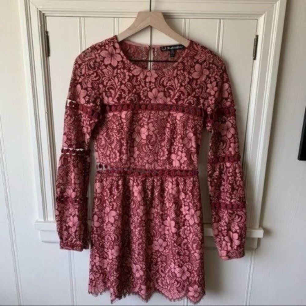 For Love & Lemons Theodora Bell Sleeve Dress